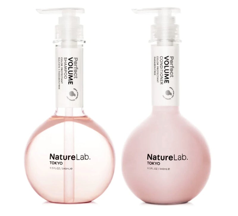 NatureLabTOKYO Perfect Volume Shampoo  Conditioner Duo  Weightless Frizz Control for Smoother Healthier Hair and Scalp I 115 FL OZ Each  38 VALUE